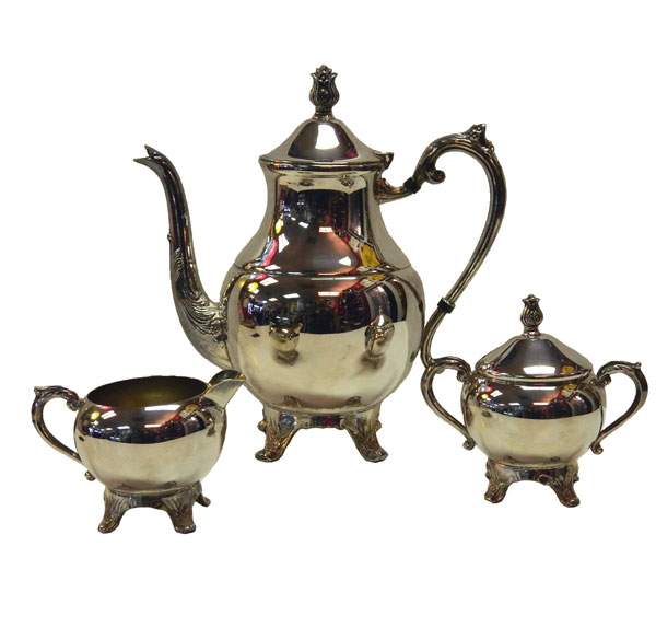 vintage F.B. Rogers coffee tea set