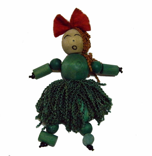 vintage 1930's childs crib doll toy