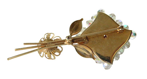 aurora borealis crystal brooch