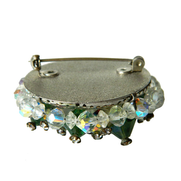 aurora borealis crystal brooch