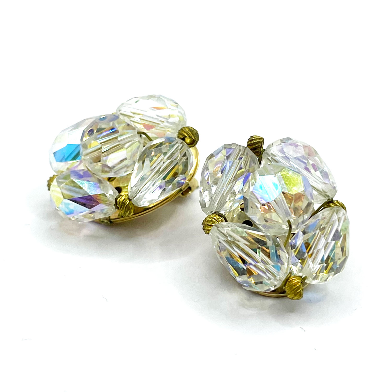aurora borealis crystal earrings