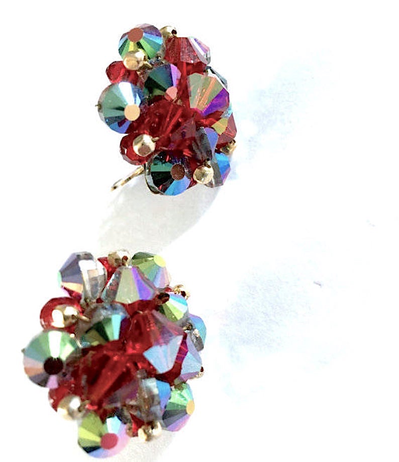 red earrings