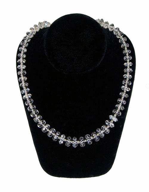 Vintage cut lead crystal necklace