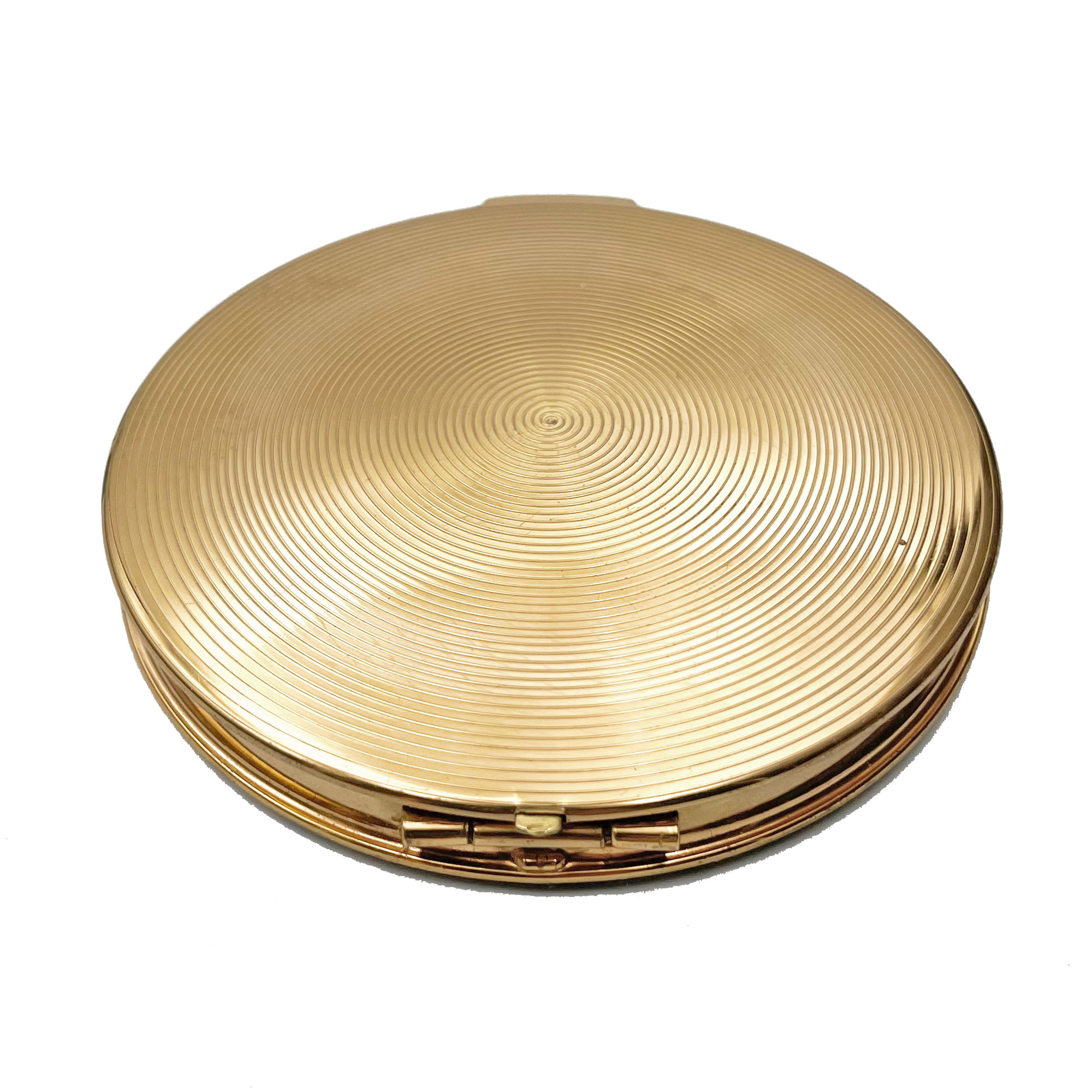 Vintage Stratton fleur de lis enameled compact