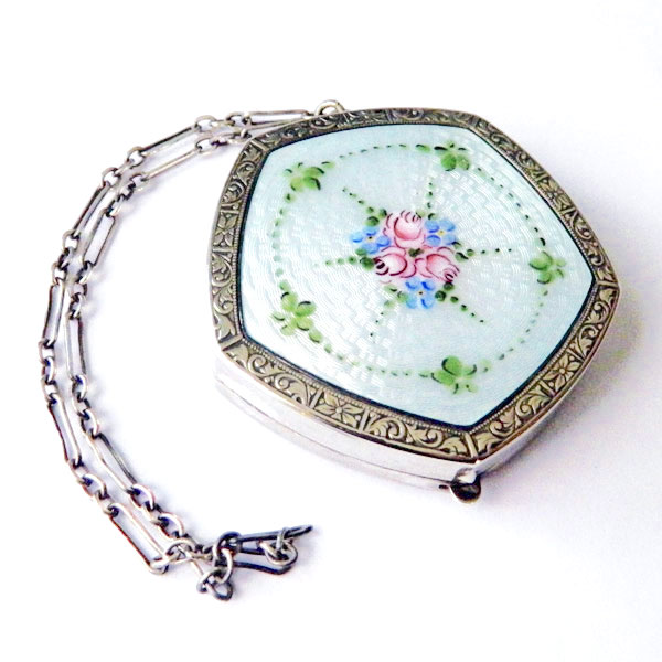 1920's enameled compact