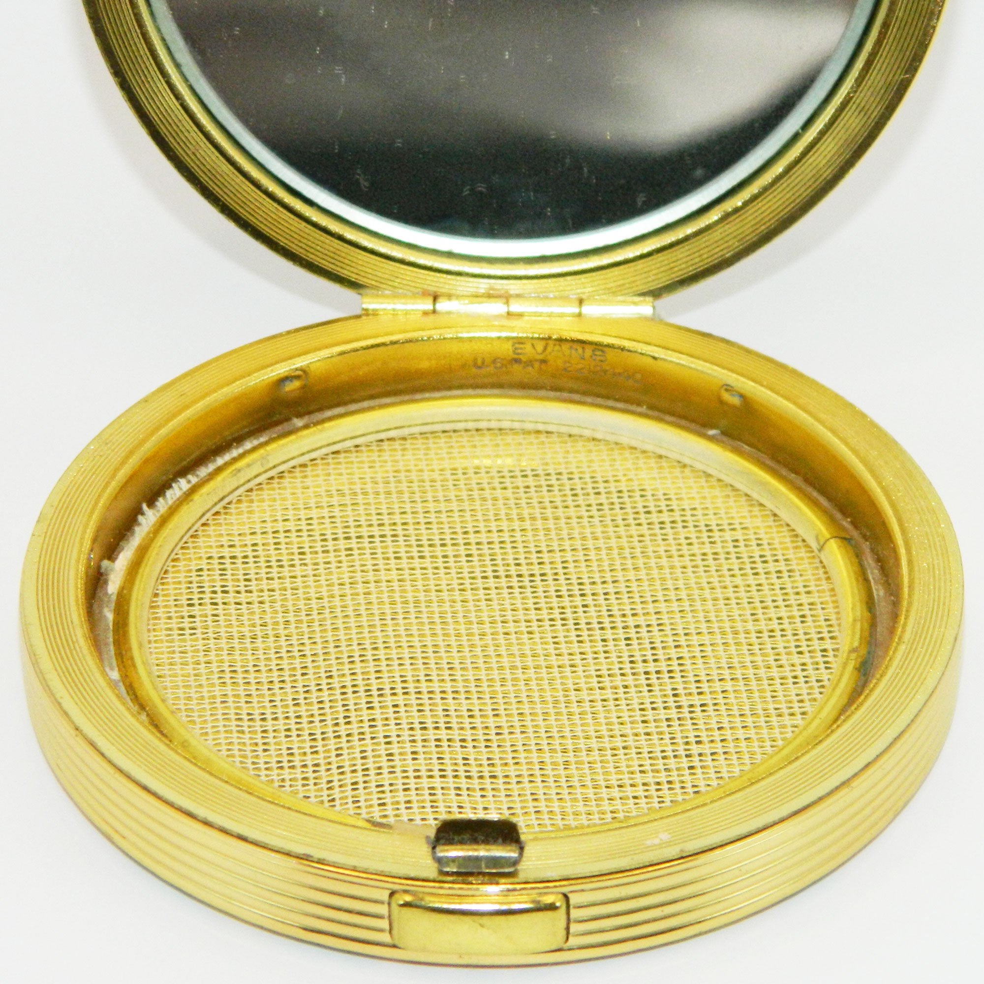 1950s Evans Basket Weave Compact