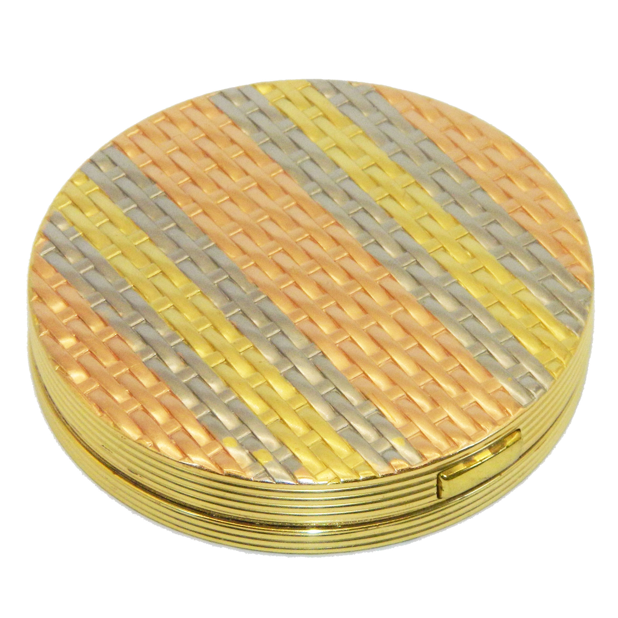 1950s Evans Basket Weave Compact