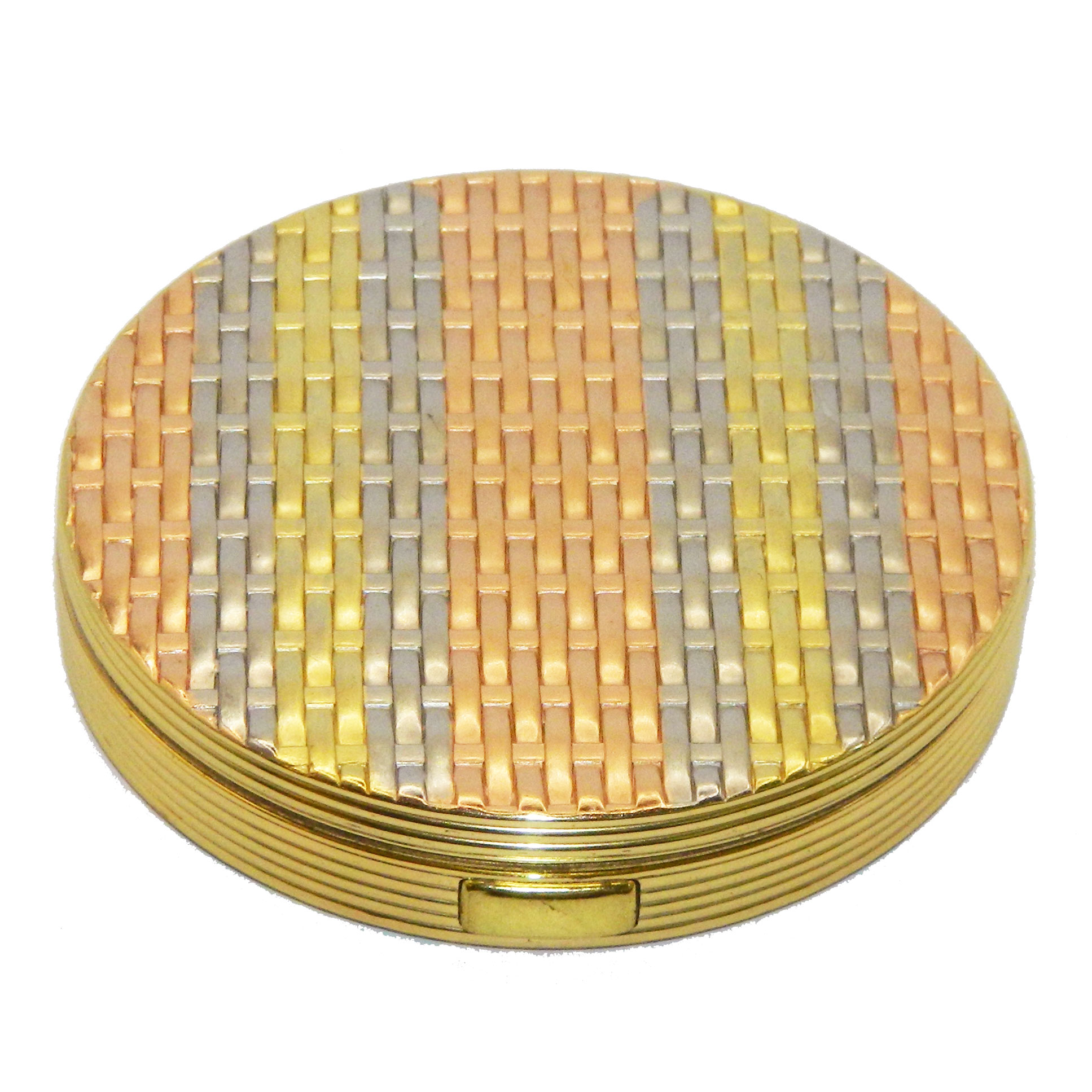 1950s Evans Basket Weave Compact