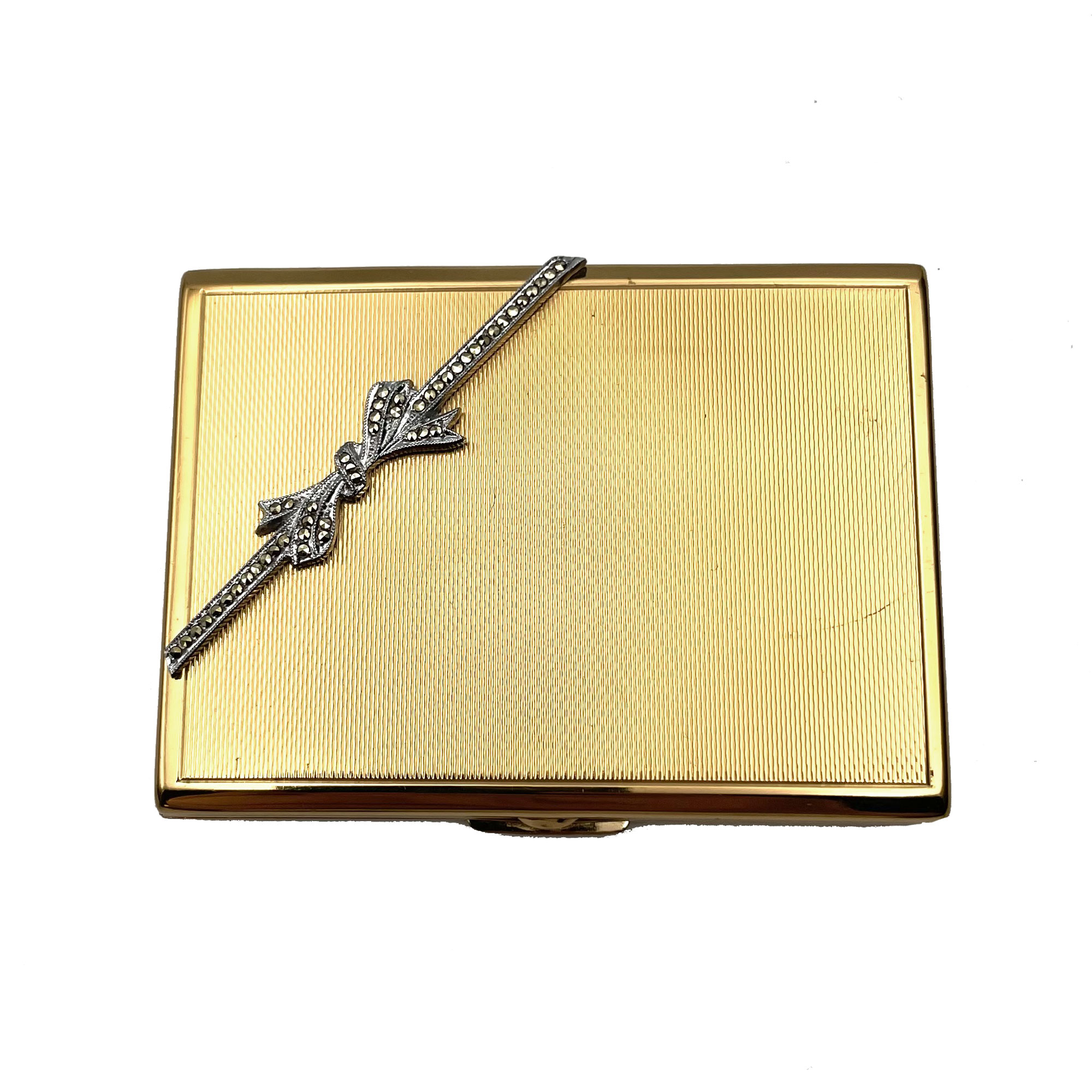 Vintage Foreign Art Deco Compact