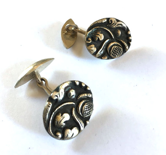 Yogya silver cuff links