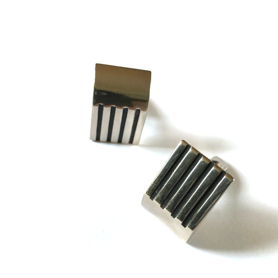 silver cufflinks