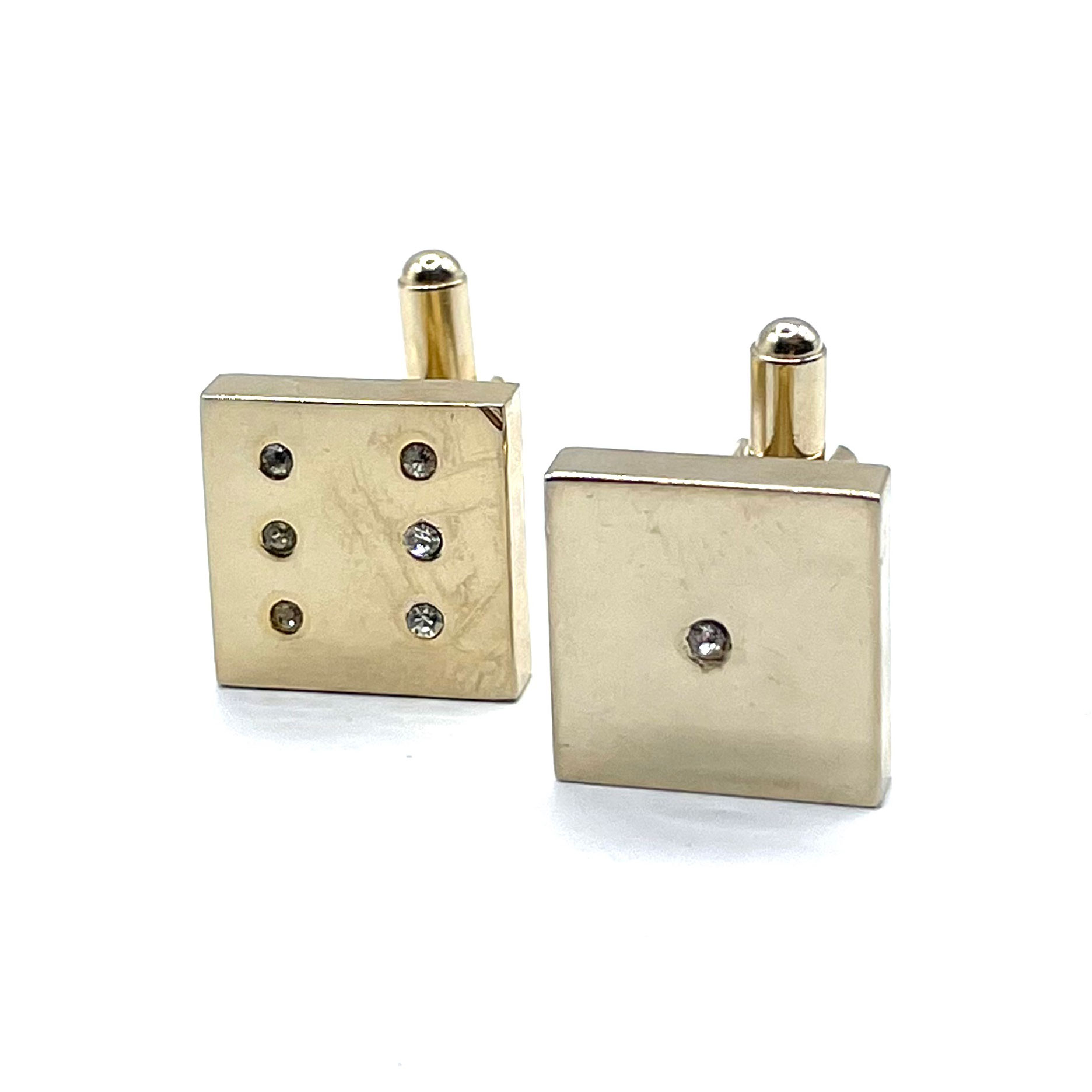Dice cuff links