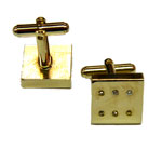 Dice cuff links