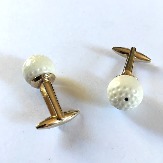 golf ball cuff links