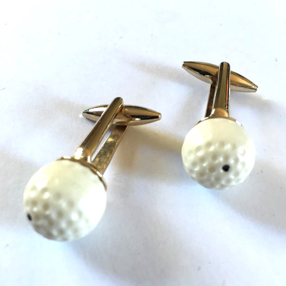 golf ball cuff links