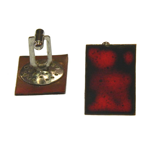 1960's enamelled cufflinks