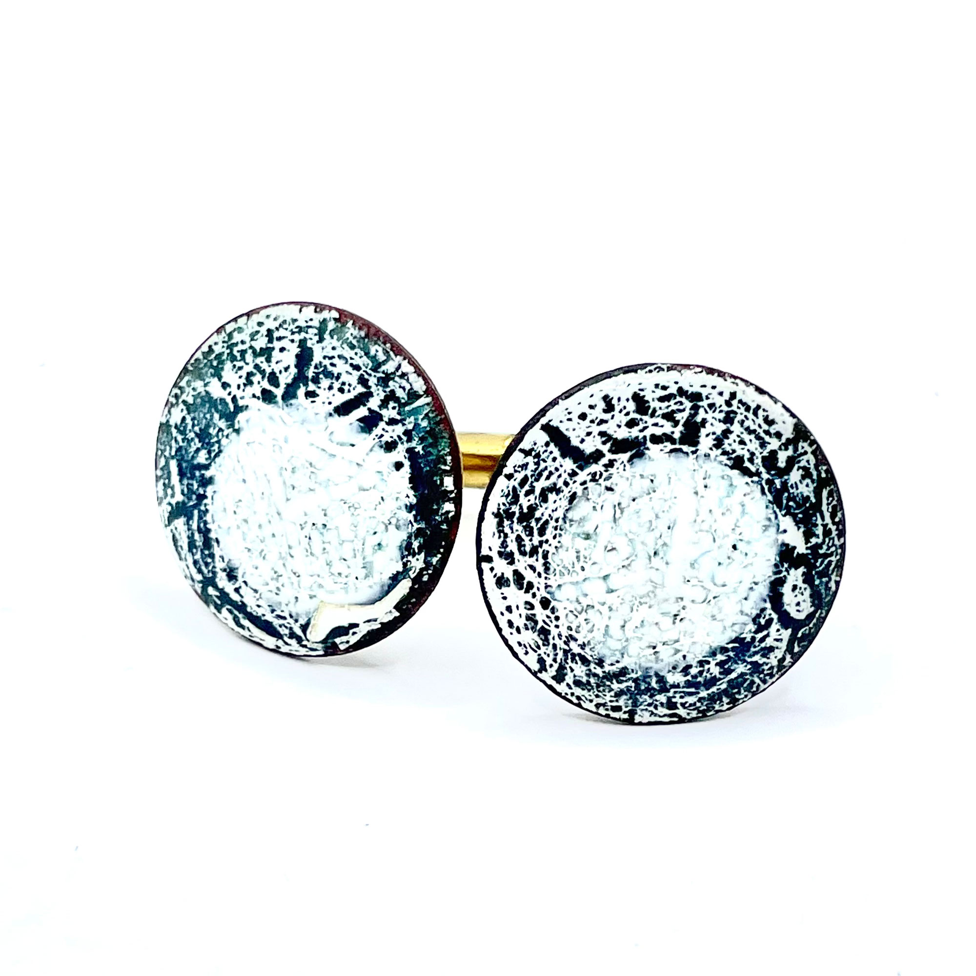 vintage enameled cufflinks