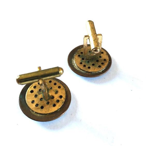 vintage enameled cufflinks