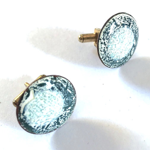 vintage enameled cufflinks