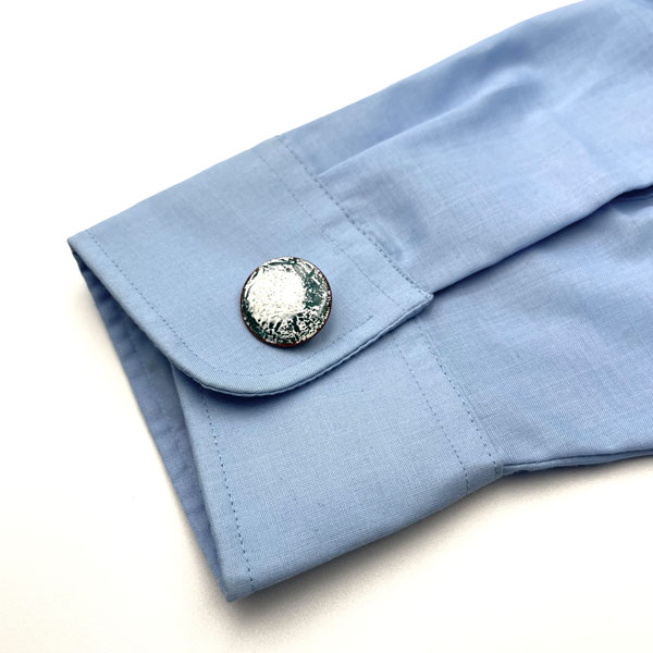 enameled copper cufflinks