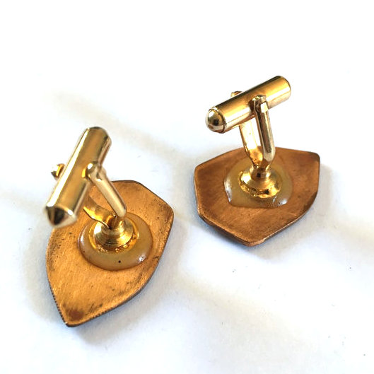 enameled copper cufflinks