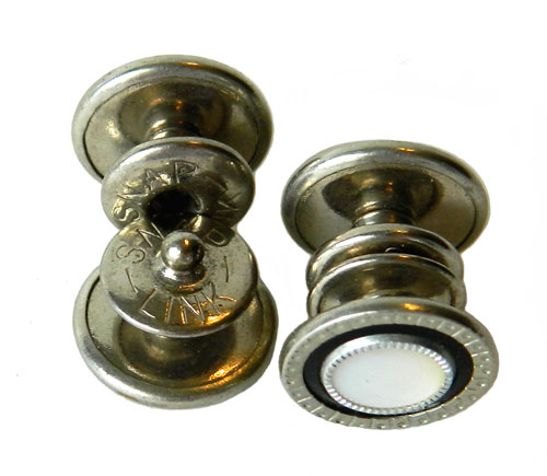 antique snap cuff links