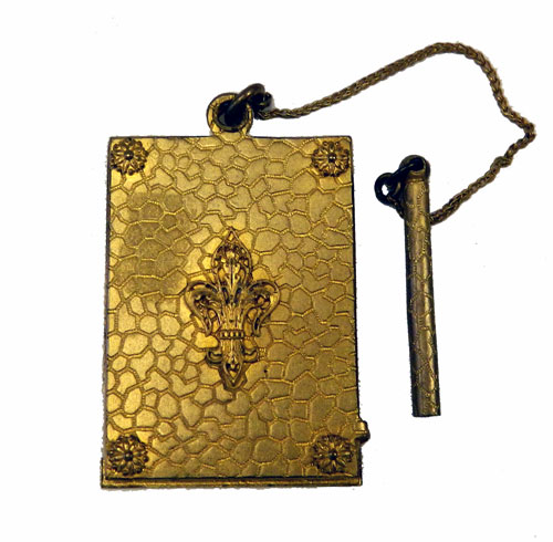 Victorian enameled aide memoire