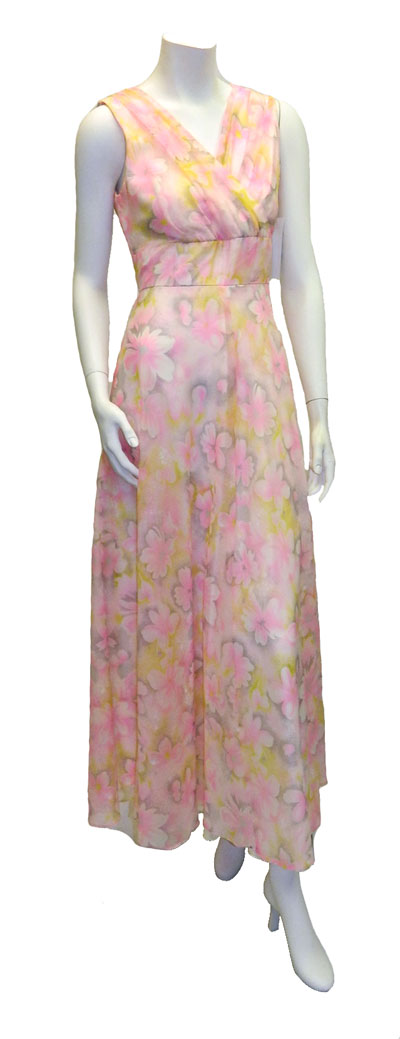vintage 1950's floral dress