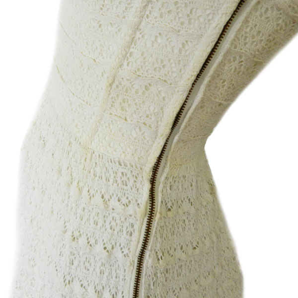 1950's white lace party dress