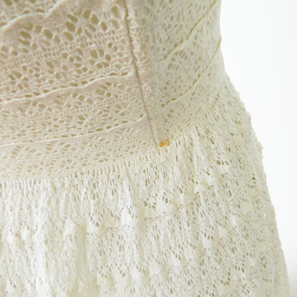 1950's white lace party dress
