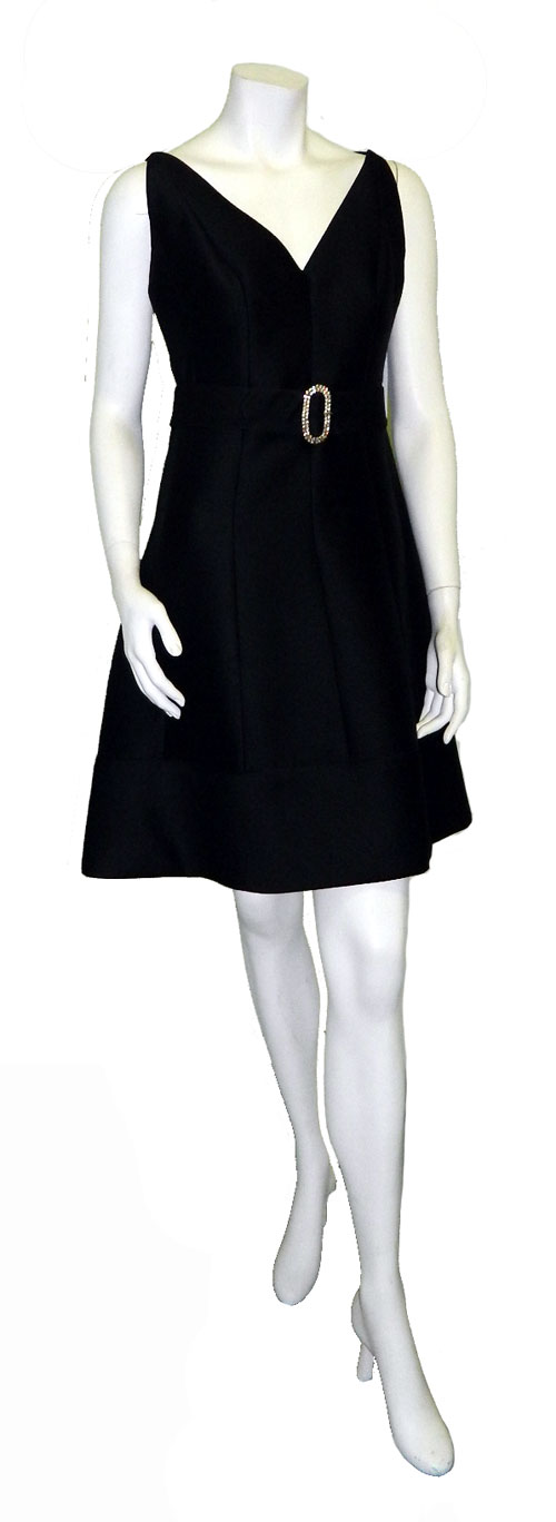 1960s black cocktail dress
