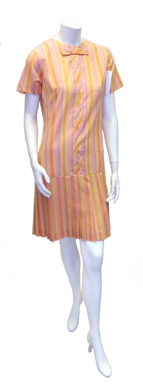 1960's striped mod dress