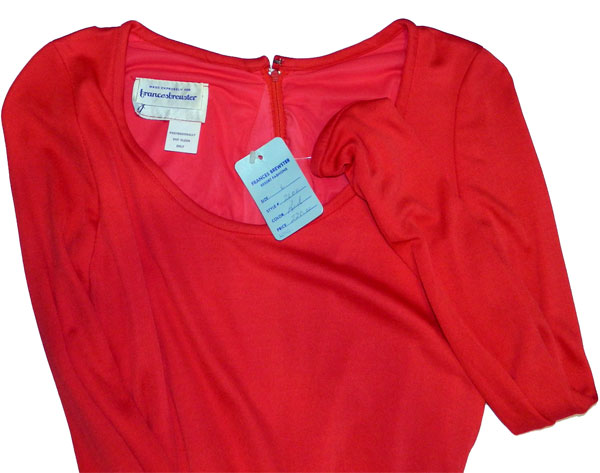 Jill Richards red dress