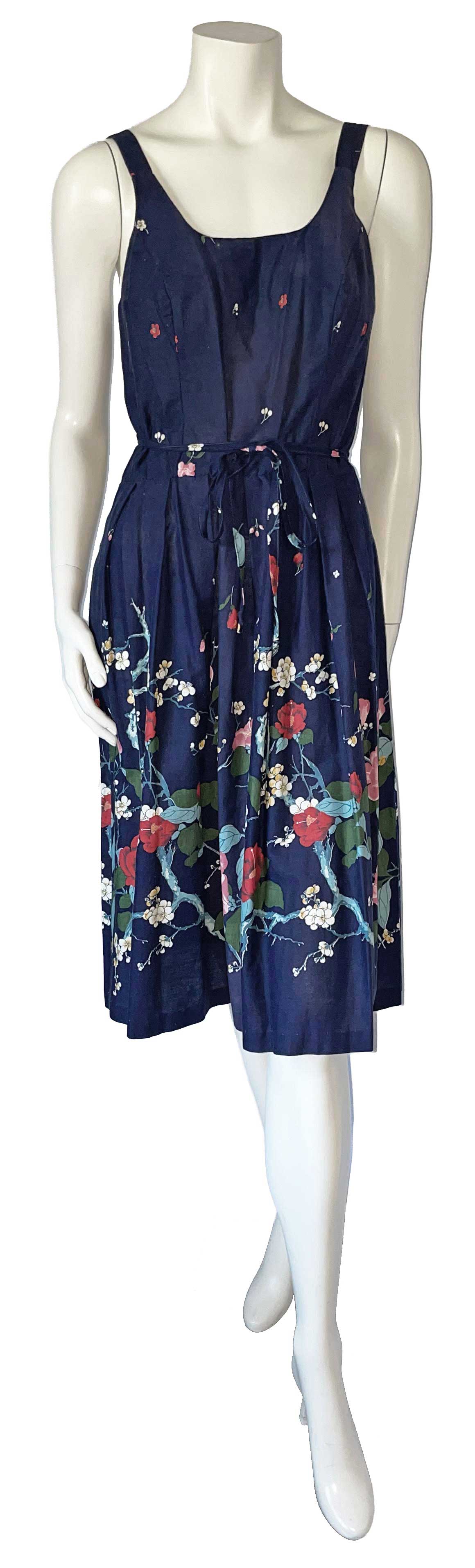 1970's aqua blue dress