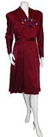 1940s silk dress