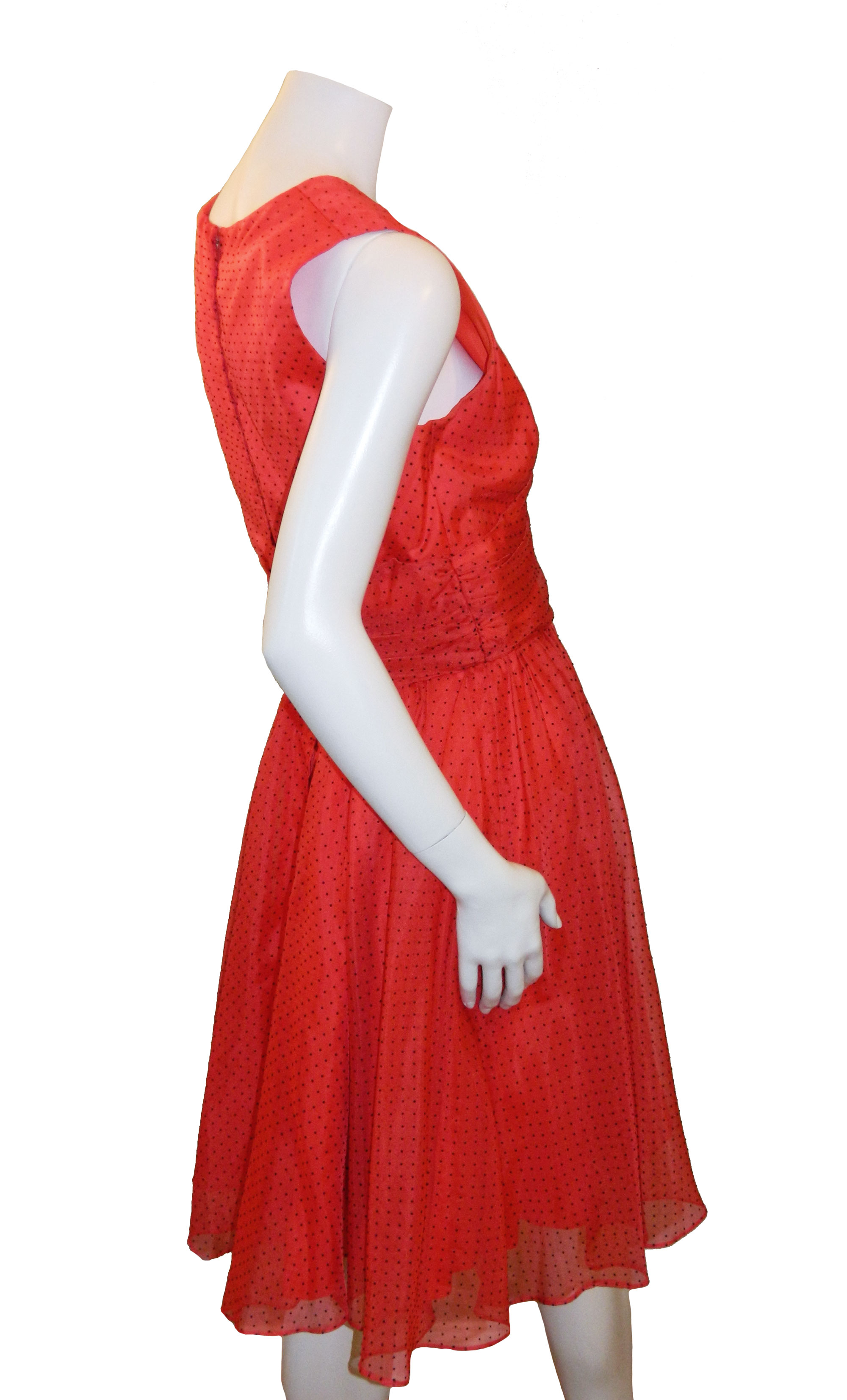 1960s polka dot dress