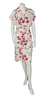 1940s rayon jersey dress