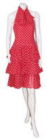 vintage Ned Gould polka dot dress