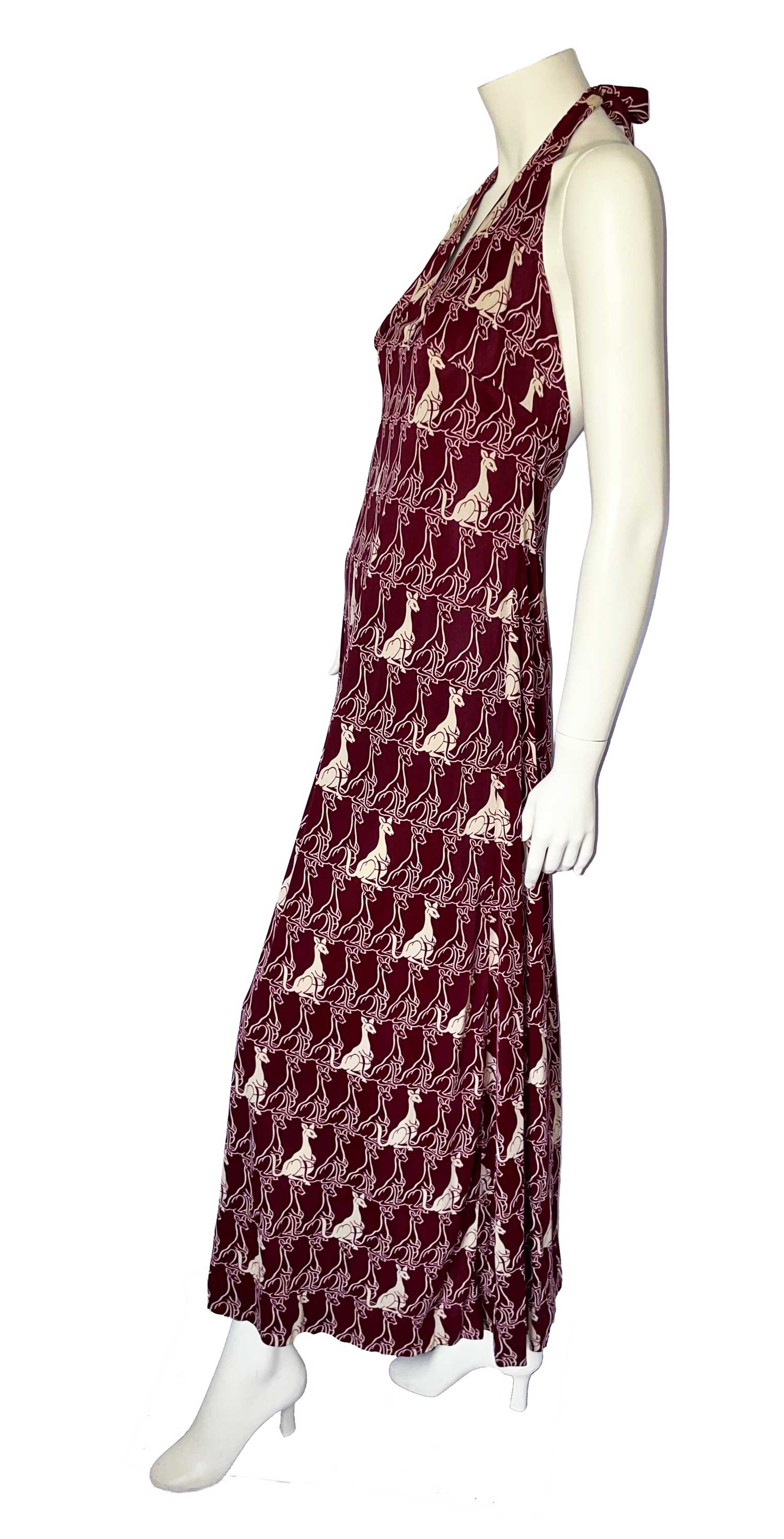 1970s kangaroo halter dress