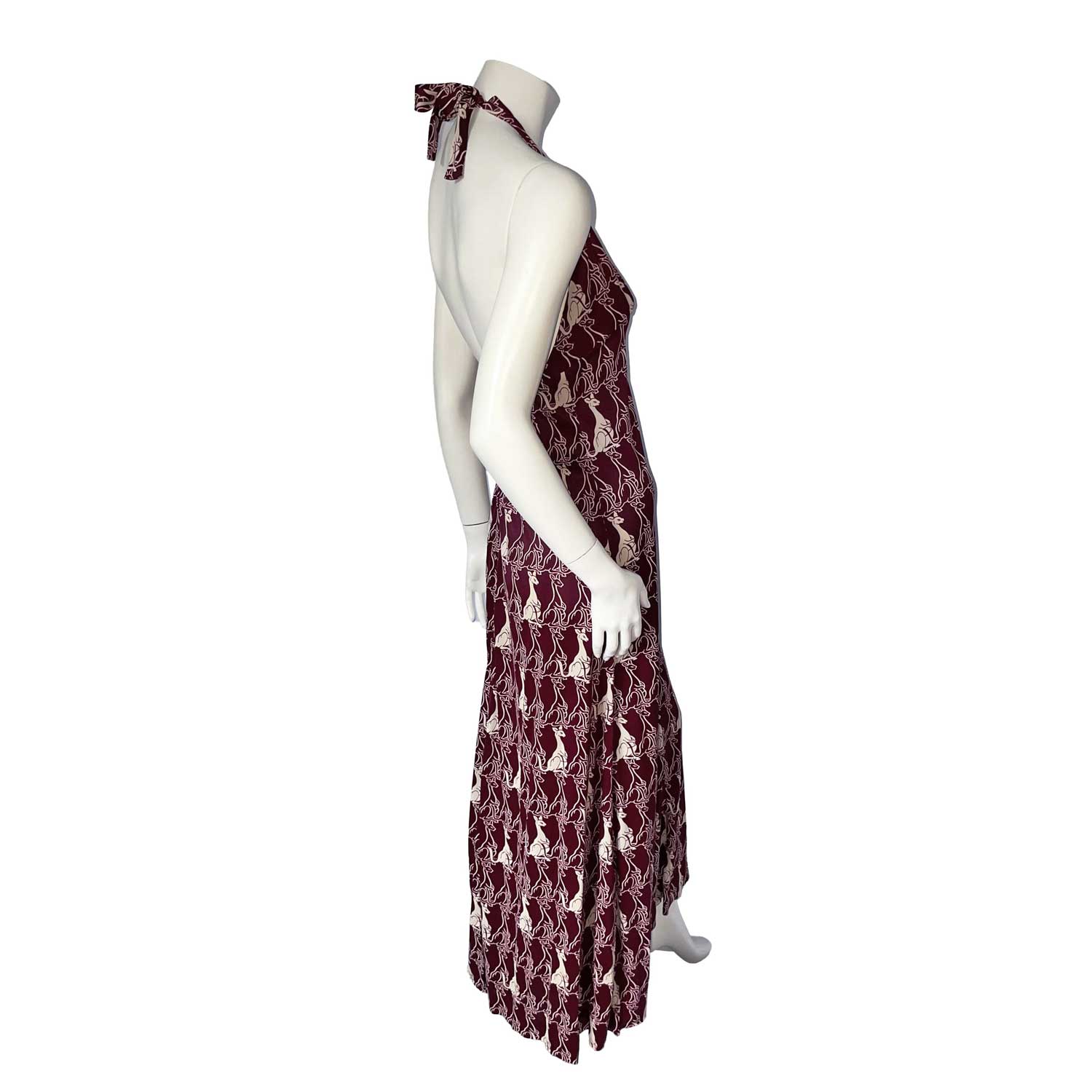 1970s kangaroo halter dress