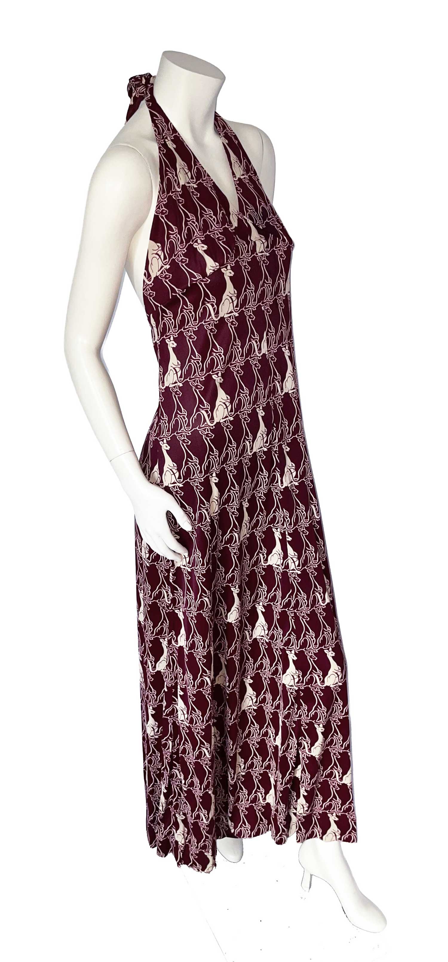 1970s kangaroo halter dress