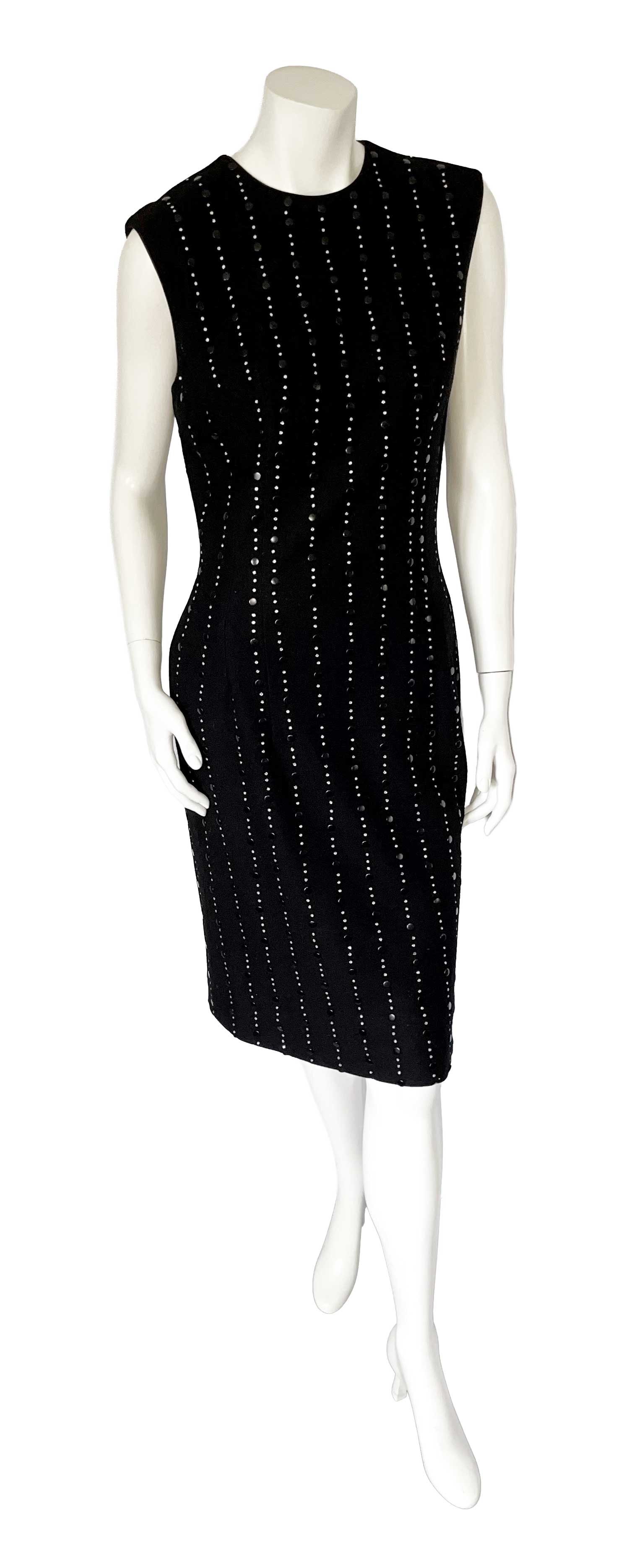 1960s rhinestone studded cocktail dress
