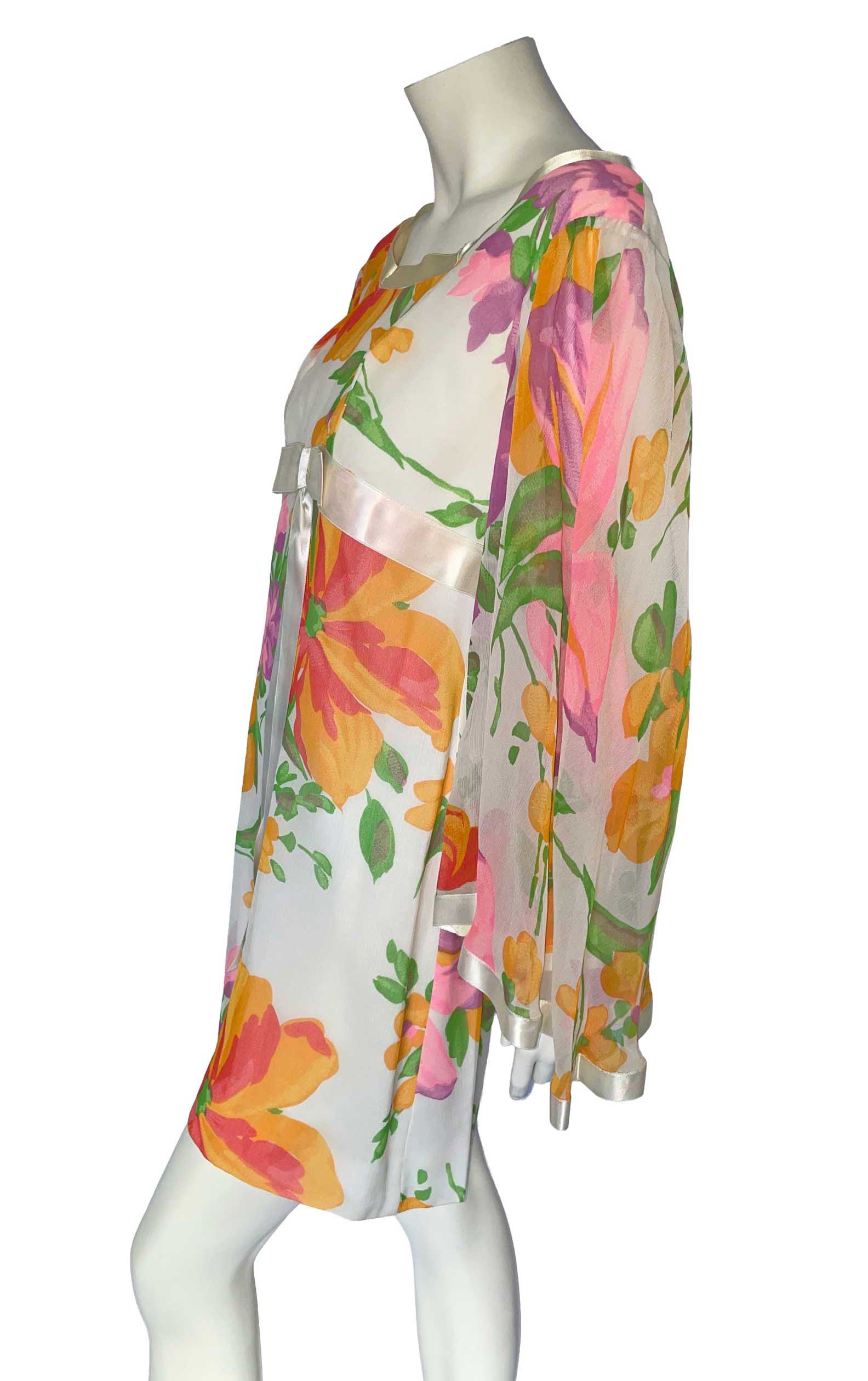 1960s Mod Floral Dress