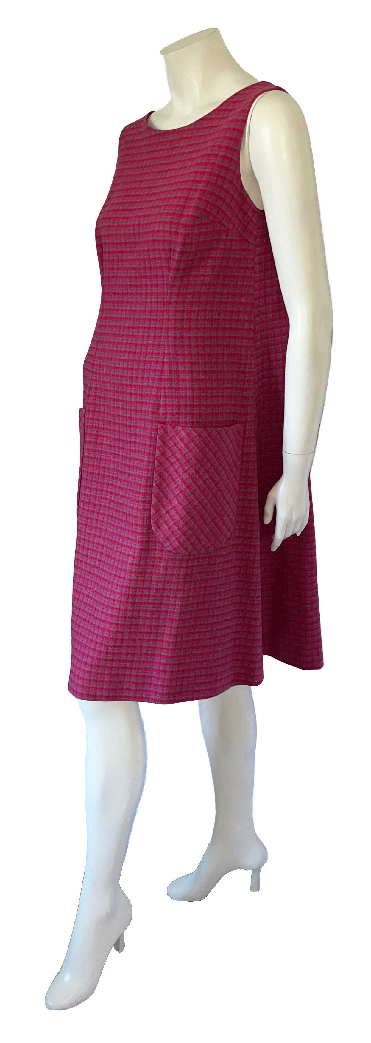 1960s pink Pendleton wool shift dress