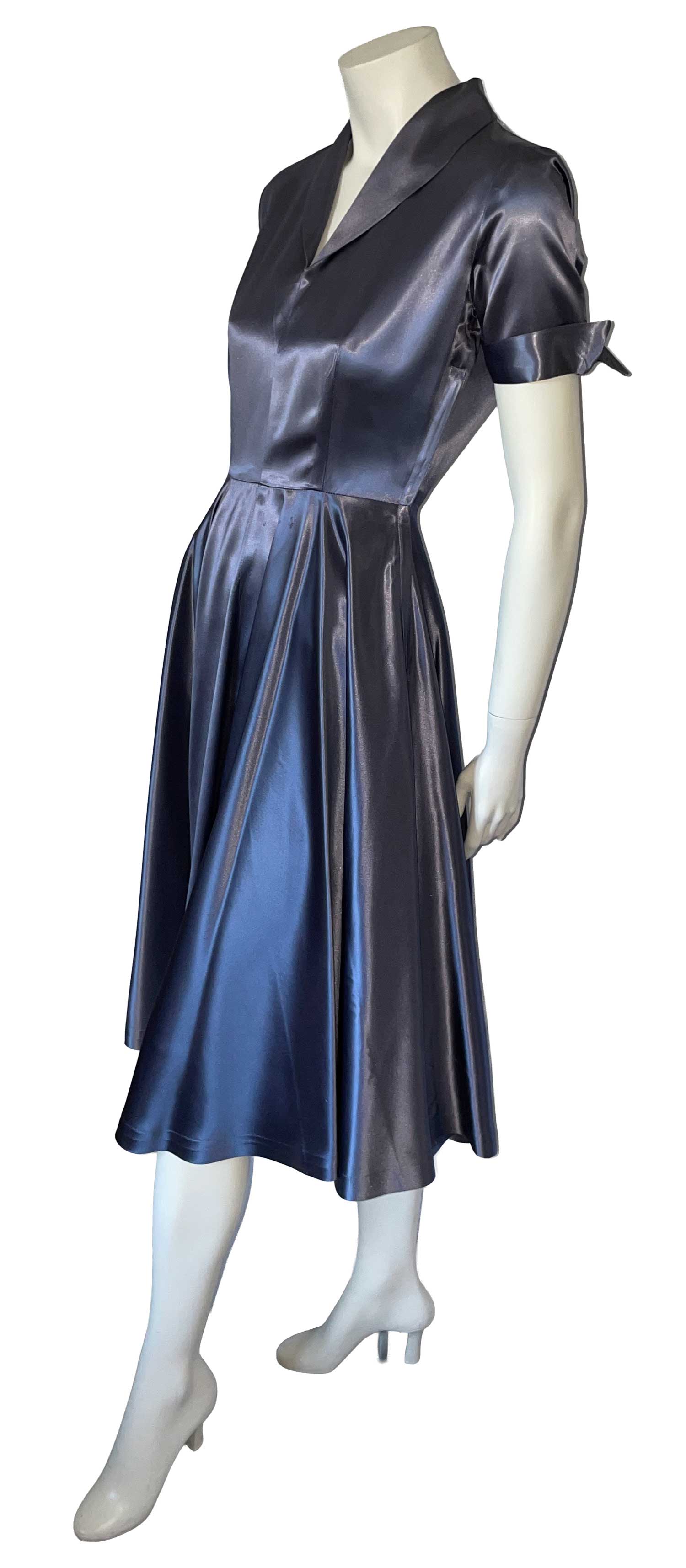 1950s satin dress