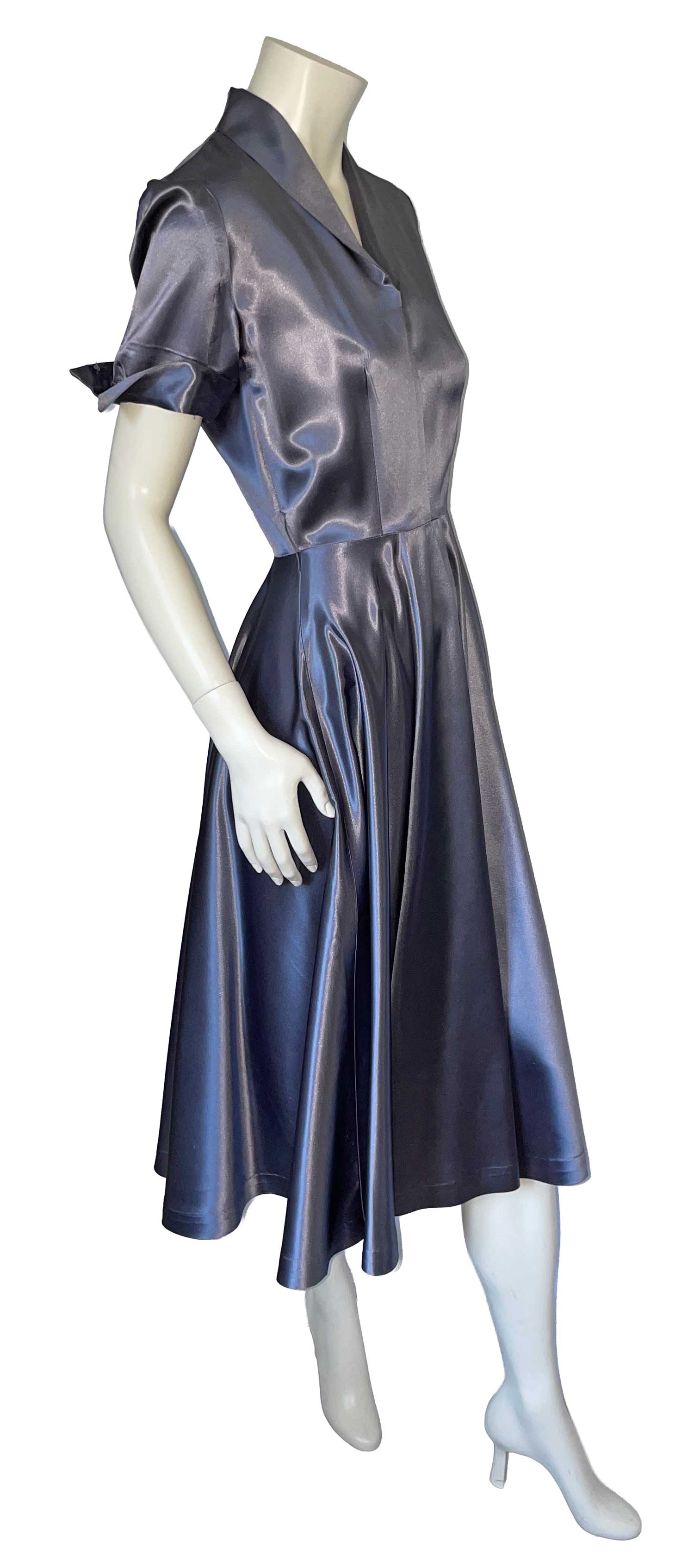 1950s satin dress