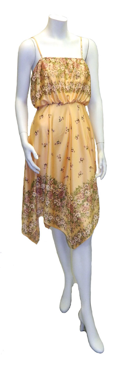 Vintage 1970's floral summer dress