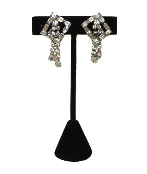 1950's rhinestone earrings