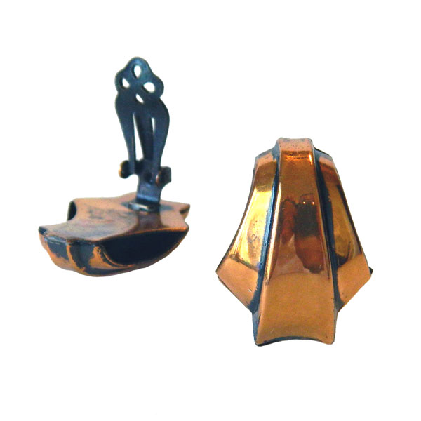 vintage copper earrings