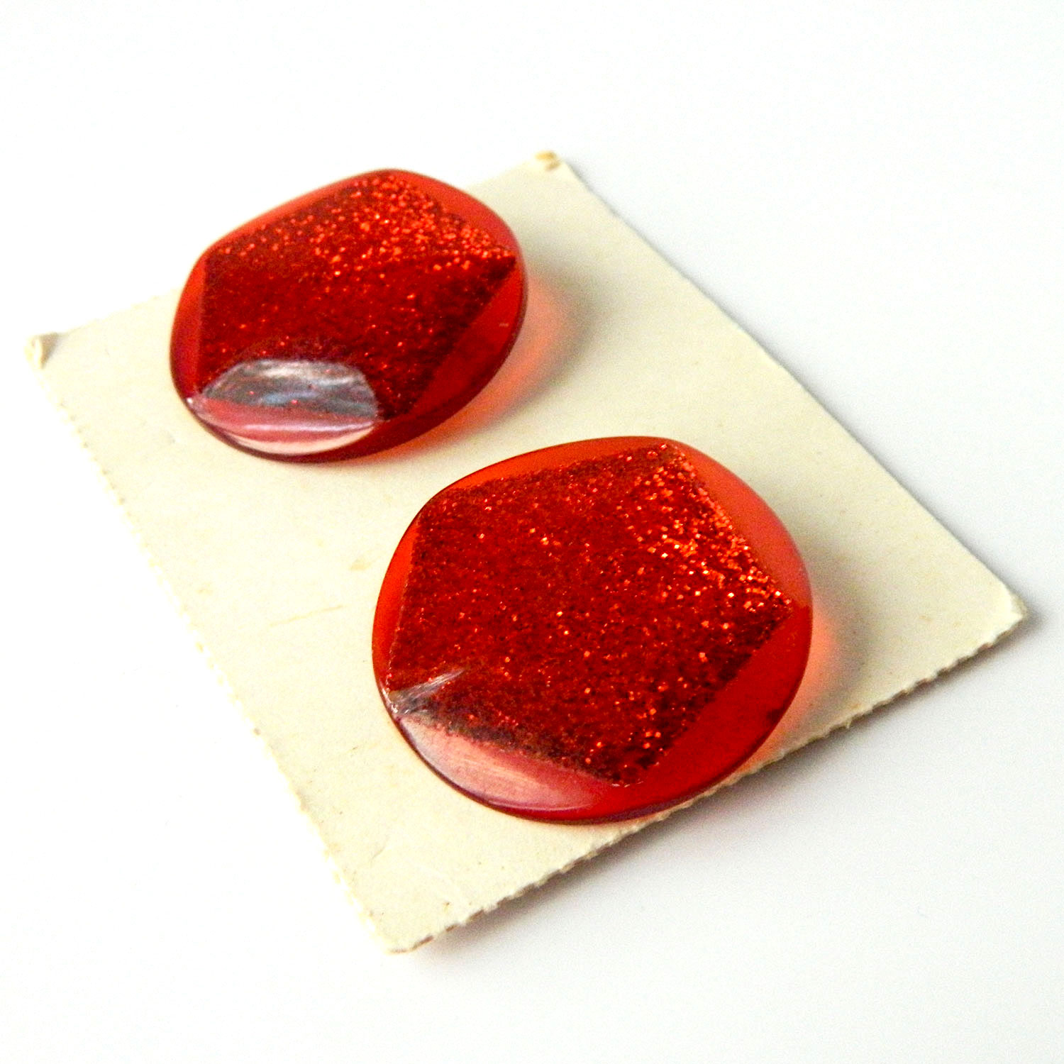 vintage red earrings